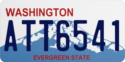 WA license plate ATT6541