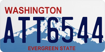 WA license plate ATT6544