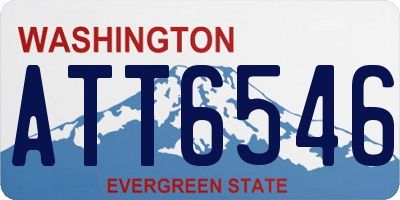WA license plate ATT6546