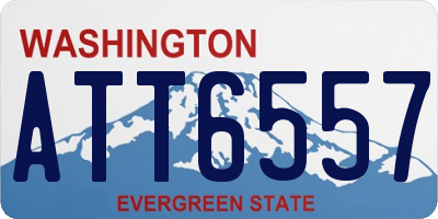 WA license plate ATT6557