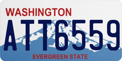 WA license plate ATT6559