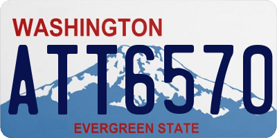 WA license plate ATT6570