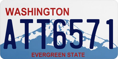 WA license plate ATT6571