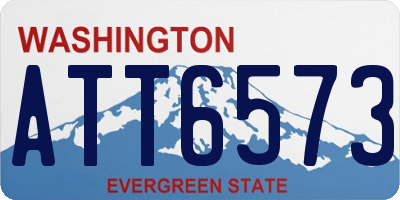 WA license plate ATT6573