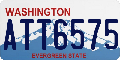 WA license plate ATT6575