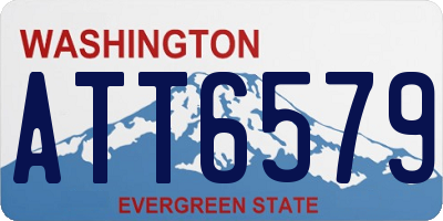 WA license plate ATT6579