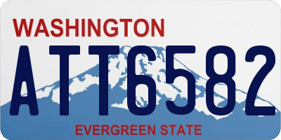WA license plate ATT6582