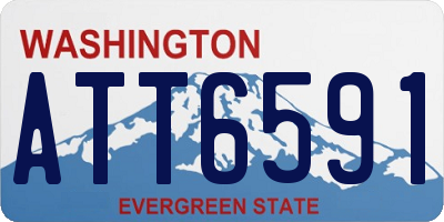 WA license plate ATT6591
