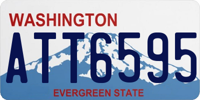 WA license plate ATT6595