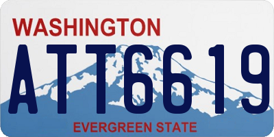 WA license plate ATT6619