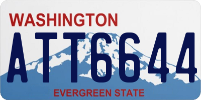 WA license plate ATT6644