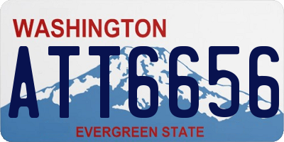 WA license plate ATT6656