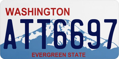 WA license plate ATT6697