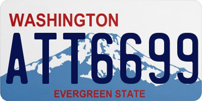 WA license plate ATT6699