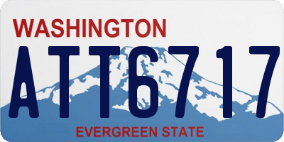 WA license plate ATT6717