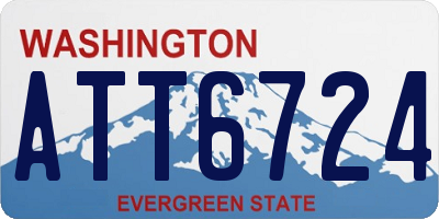 WA license plate ATT6724