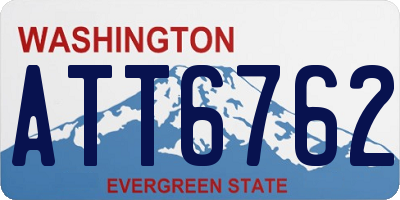 WA license plate ATT6762