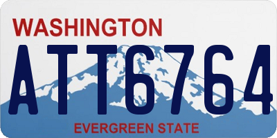 WA license plate ATT6764