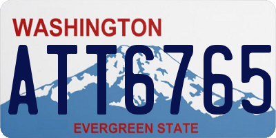 WA license plate ATT6765