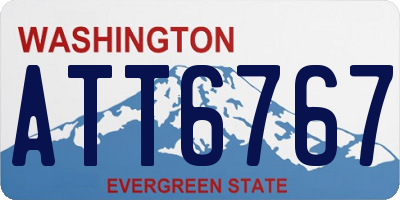 WA license plate ATT6767