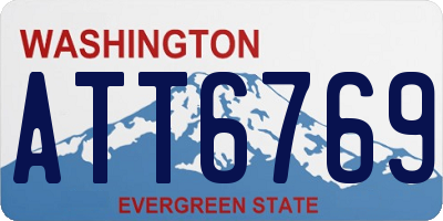 WA license plate ATT6769