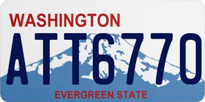 WA license plate ATT6770