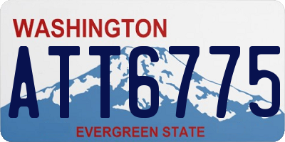 WA license plate ATT6775