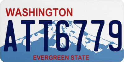 WA license plate ATT6779