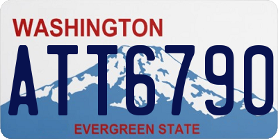 WA license plate ATT6790