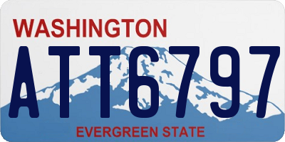 WA license plate ATT6797