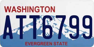 WA license plate ATT6799