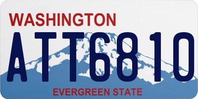 WA license plate ATT6810