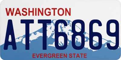 WA license plate ATT6869
