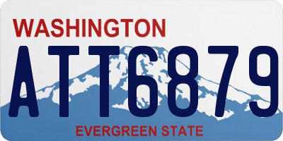 WA license plate ATT6879