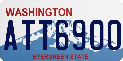 WA license plate ATT6900