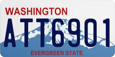 WA license plate ATT6901