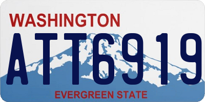 WA license plate ATT6919