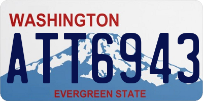 WA license plate ATT6943
