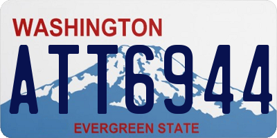WA license plate ATT6944