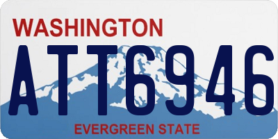 WA license plate ATT6946