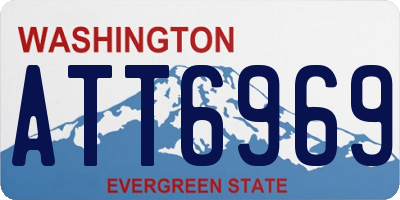 WA license plate ATT6969