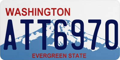 WA license plate ATT6970