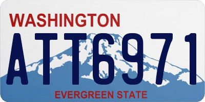 WA license plate ATT6971