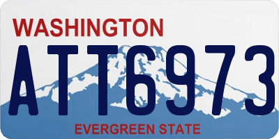 WA license plate ATT6973
