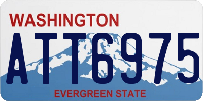 WA license plate ATT6975