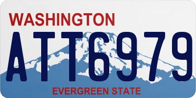 WA license plate ATT6979