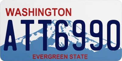 WA license plate ATT6990