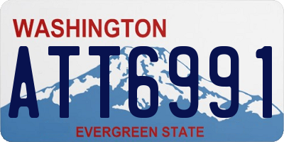WA license plate ATT6991