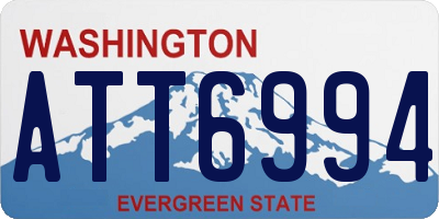WA license plate ATT6994