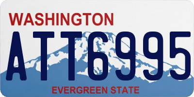 WA license plate ATT6995